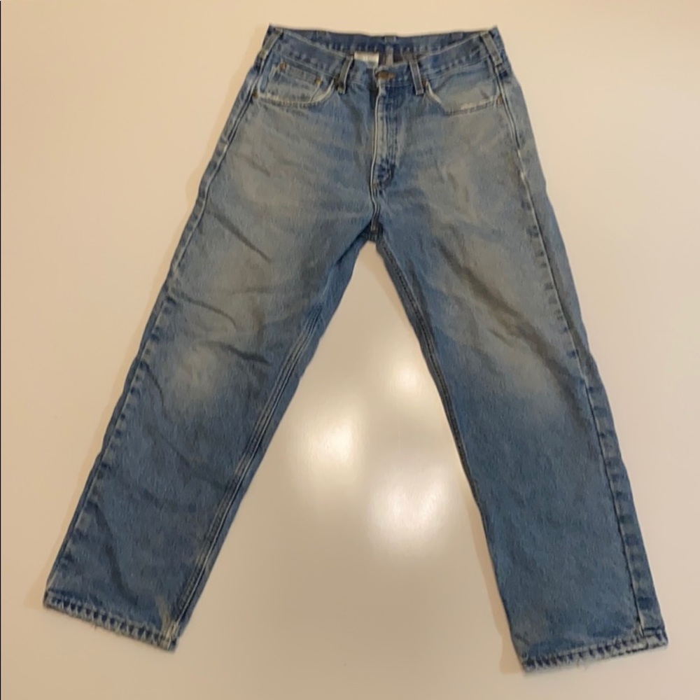 Carhartt flannel lined jeans